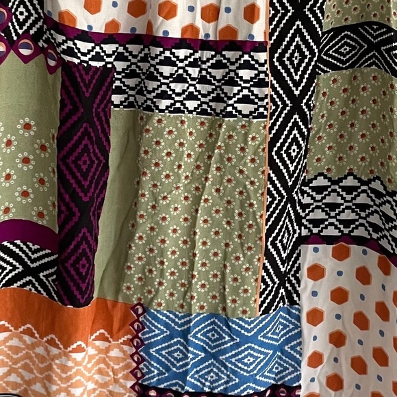 (SOLD) ANTHROPOLOGIE Everyway Sleeveless Button Front Midi Dress Patches 6 - Picture 13 of 14